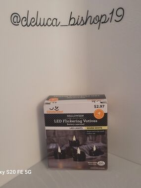 Celebrate! Halloween LED Flickering Votives 4 Pack
